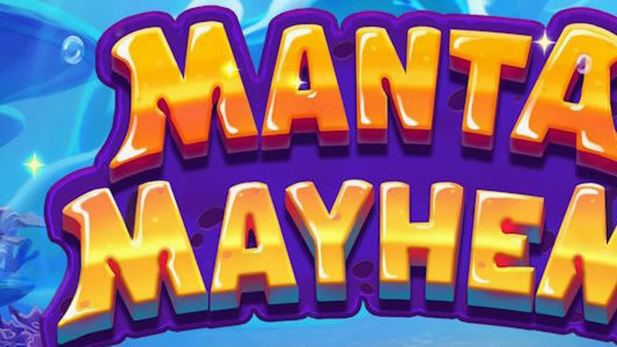 Makulay na underwater theme ng Manta Mayhem slot